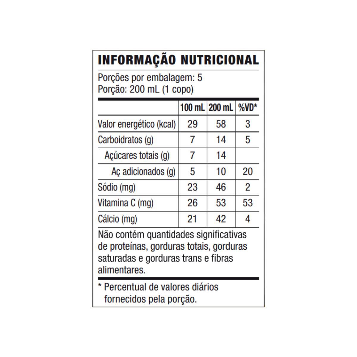 Forever-Aloe-Bits’n-Peaches-bebida-de-Aloe-Vera-com-pêssego-tabela-nutricional