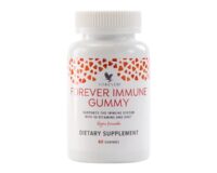Suplemento alimentar vegano Forever Immune Gummy em gominhas sabor manga com vitaminas e zinco.